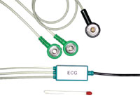 EKG-Verstärker und Elektroden